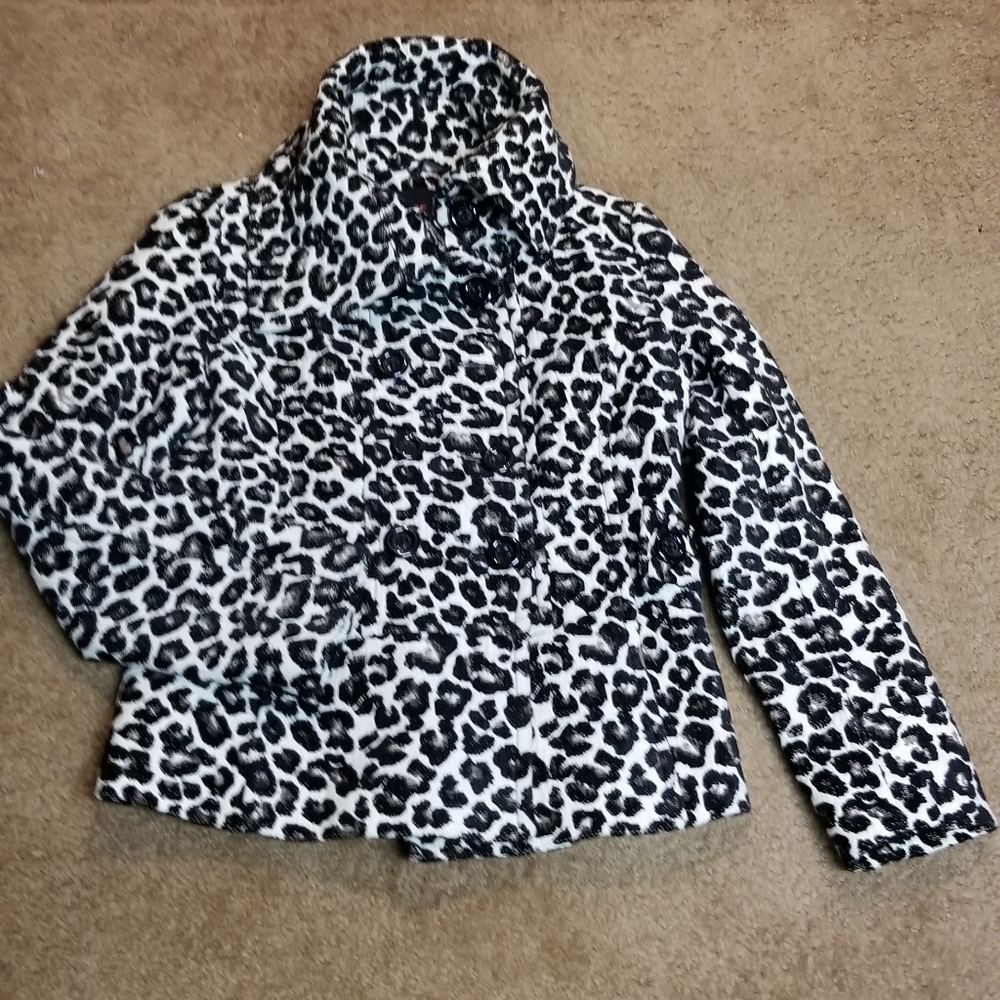 Faux fur waist jacket new